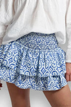 Indie Graphic Ruffle Pleated Skirt image 2