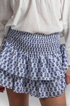 Indie Graphic Ruffle Pleated Skirt image 5