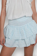 Indie Graphic Ruffle Pleated Skirt image 4