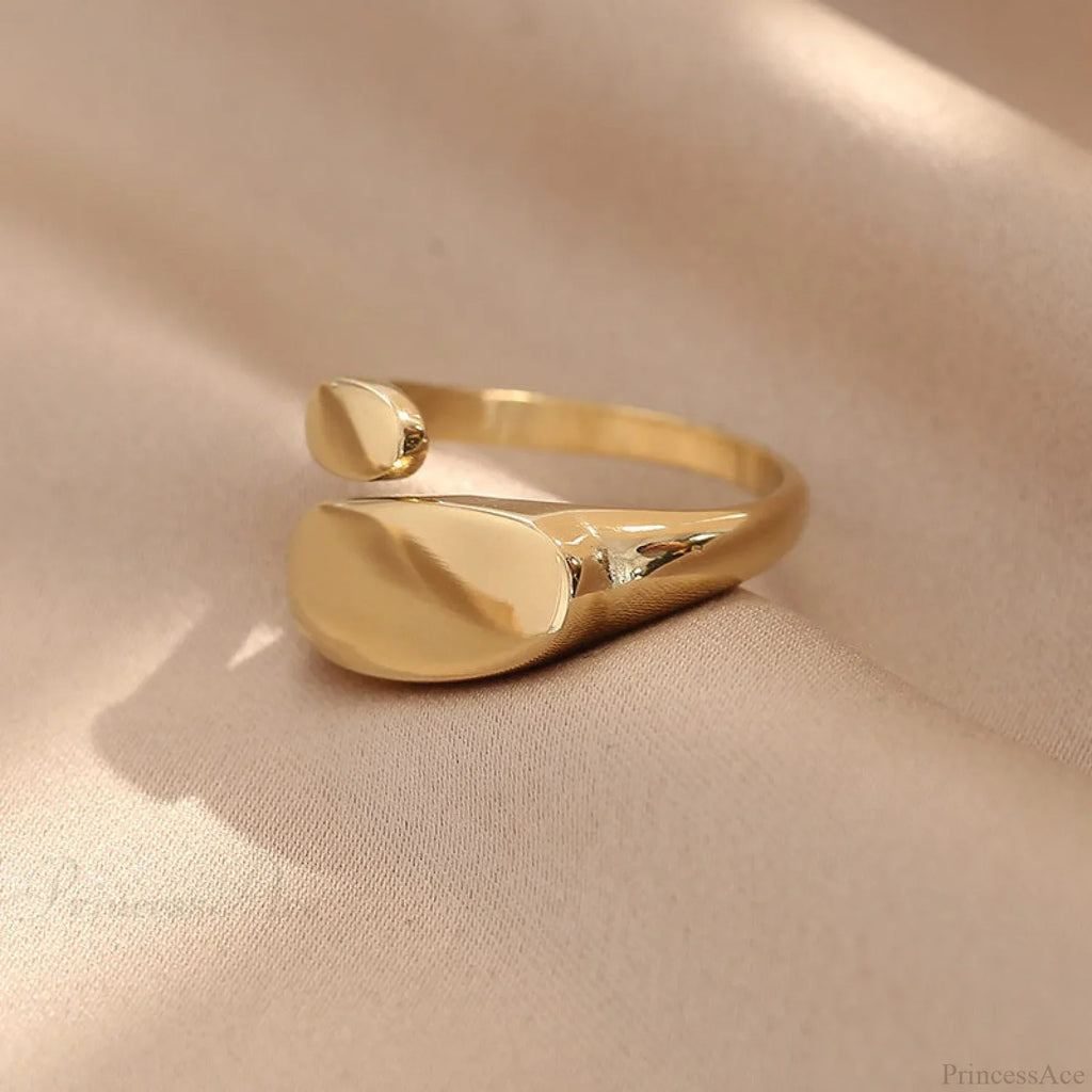 Ins Fashion Minimalist Style Irregular Open Rings image 3