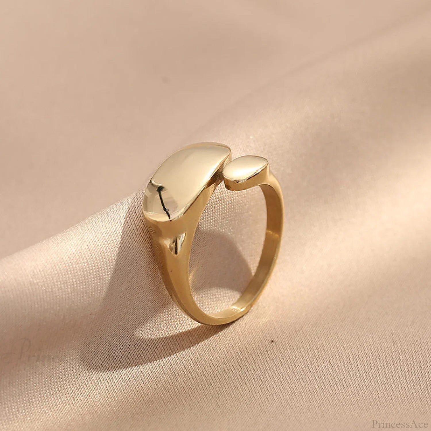 Ins Fashion Minimalist Style Irregular Open Rings image 1