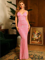 Irene Formal Backless Charming Glitter Mermaid Dress image 7