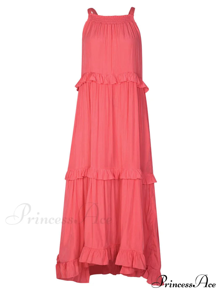 Irregular Cake Stylish Sleeveless Maxi Dress image 4