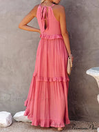 Irregular Cake Stylish Sleeveless Maxi Dress image 3