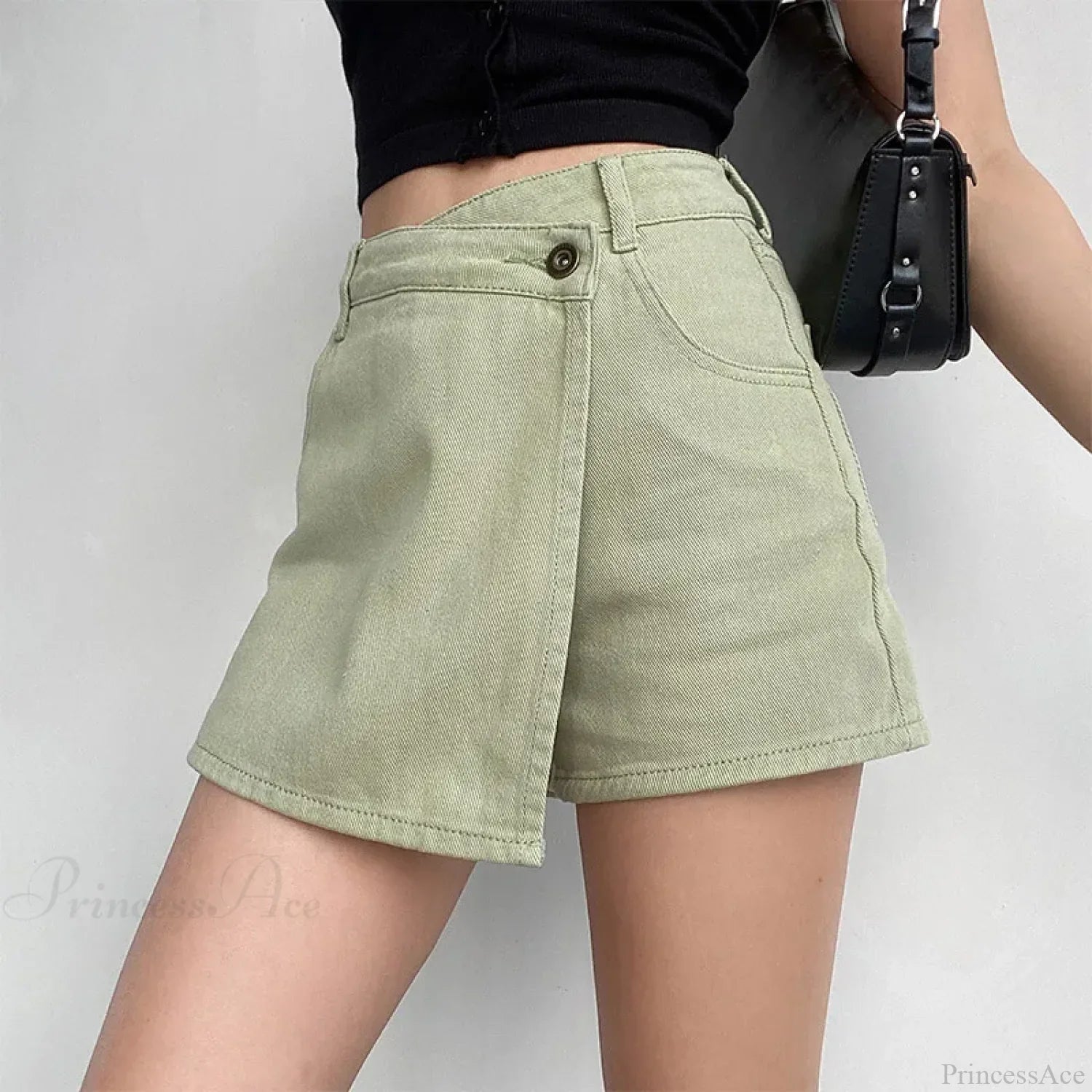 Irregular High Waist Denim Skirt image 4
