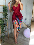 Irregular One-Shoulder Sequin Party Dress image 1