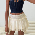 Irregular Ruched Asymmetrical Skirt image 6