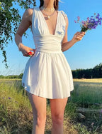 Irregular Tie-Up Mini Dress image 1