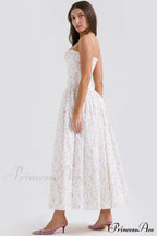 Isabella White Stylish Cotton Sundress image 11