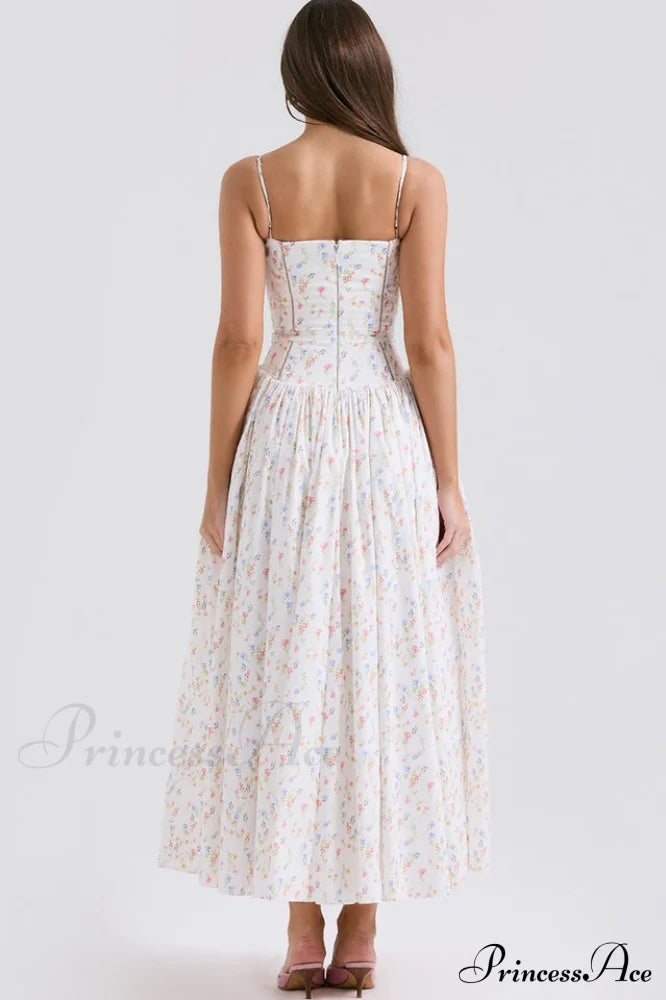 Isabella White Stylish Cotton Sundress image 12