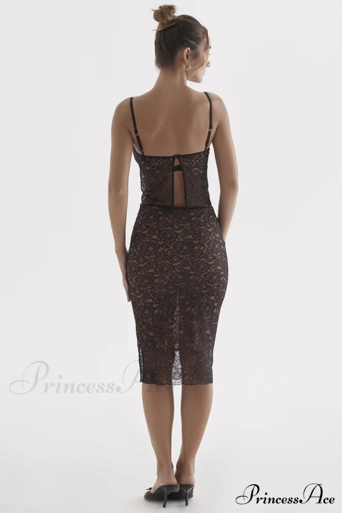 Jacinta Lace Camisole Top Graceful + Midi Skirt Set image 7