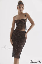 Jacinta Lace Camisole Top Graceful + Midi Skirt Set image 2