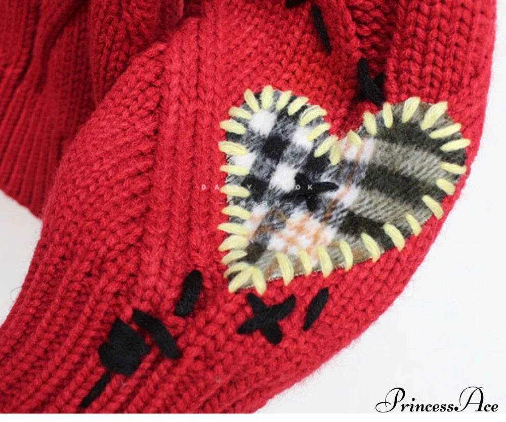 Jacket Loose Pocket Embroidery Fashion Knit Cardigan image 23