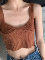 Jacquard Bodycon Graceful Slip Crop Top image 9
