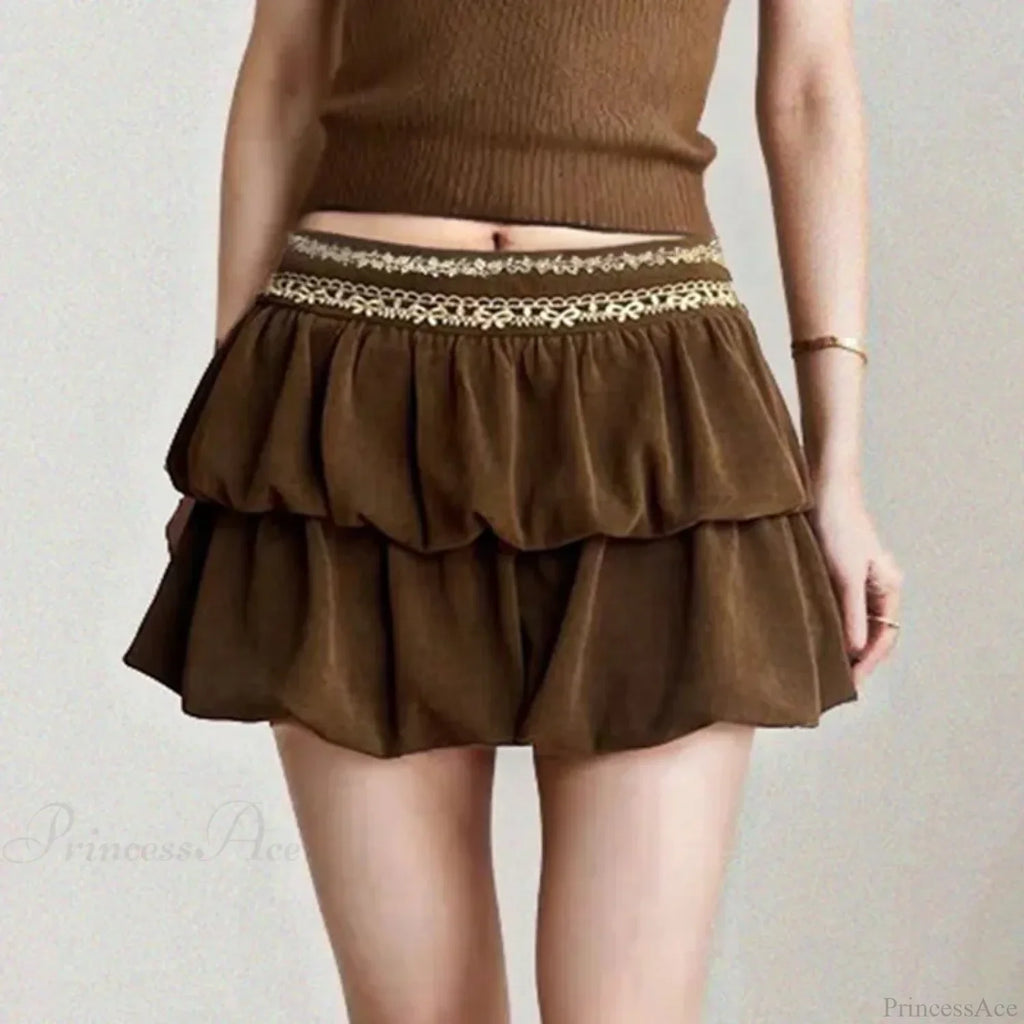 Jacquard Corduroy Retro Skirt image 4