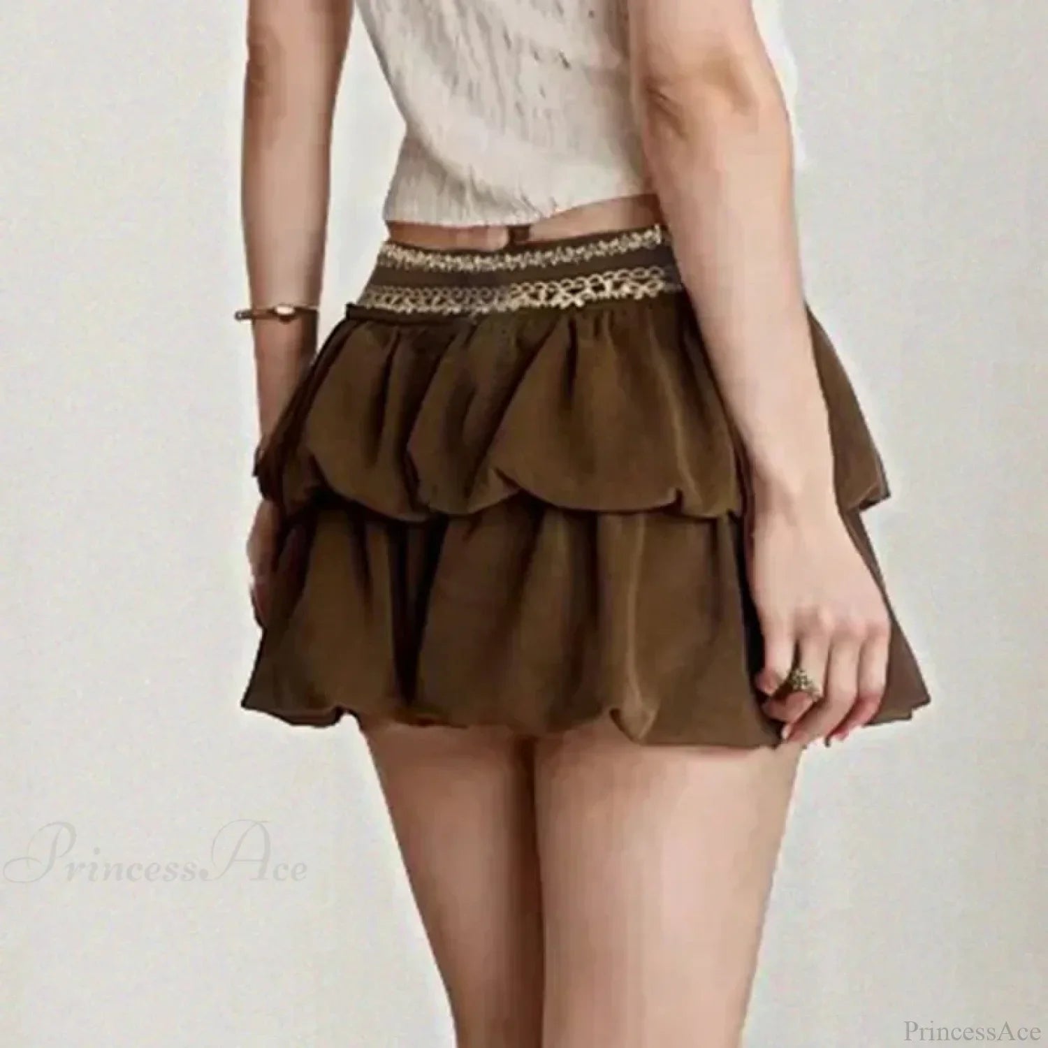 Jacquard Corduroy Retro Skirt image 3
