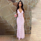 Jacquard Elegant Midi Long Vacation Dress image 4