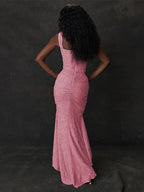 Jacquard Off Shoulder Mermaid Vacation Dress image 5