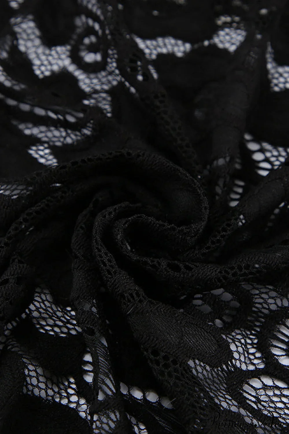 Jacquard Sheer Lace Long Sleeve Mermaid Maxi Dress image 5