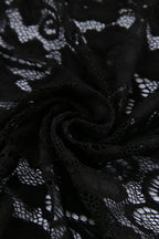 Jacquard Sheer Lace Long Sleeve Mermaid Maxi Dress image 5