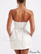 Jacquard Suspender Slim Charming Fit A-Hem Mini Dress image 4