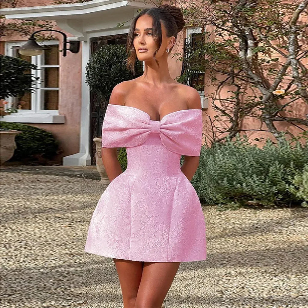 Jacquard Waist Wrap A-line Vacation Dress image 2