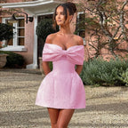 Jacquard Waist Wrap A-line Vacation Dress image 2