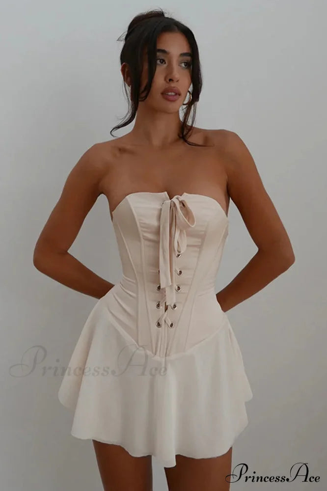 Jacqueline Strapless Stylish Corset Mini Dress image 7