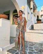 Jaded London Stylish Cindy Plunge Dress image 2
