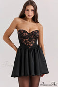 Jadore Lace And Charming Satin Mini Dress image 1
