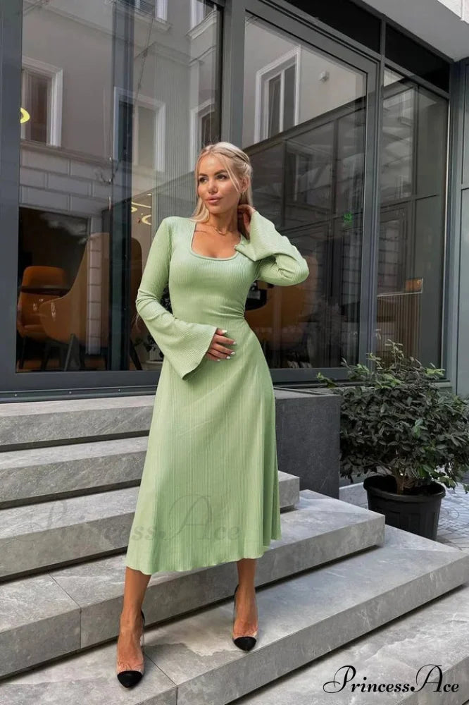 Jaye Long Stylish Sleeve Maxi Dress image 12
