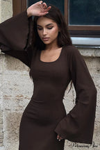 Jaye Long Stylish Sleeve Maxi Dress image 13