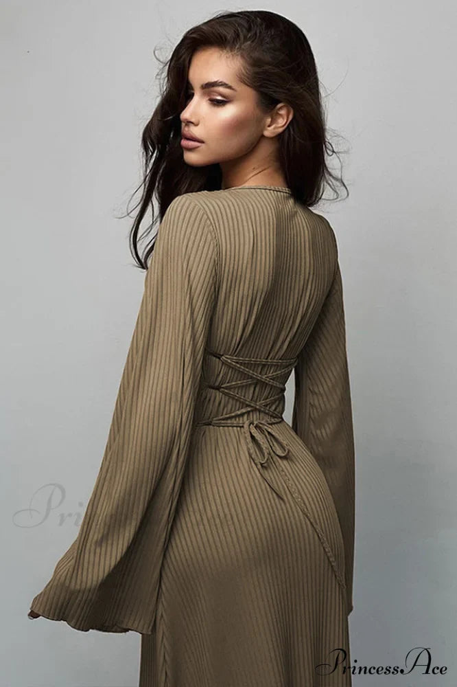Jaye Long Stylish Sleeve Maxi Dress image 2