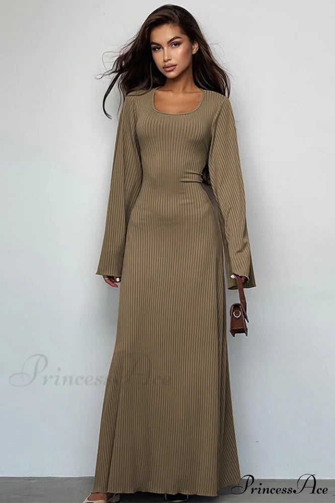 Jaye Long Stylish Sleeve Maxi Dress image 3