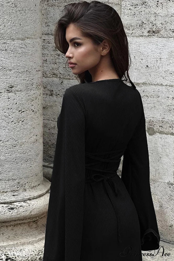 Jaye Long Stylish Sleeve Maxi Dress image 8