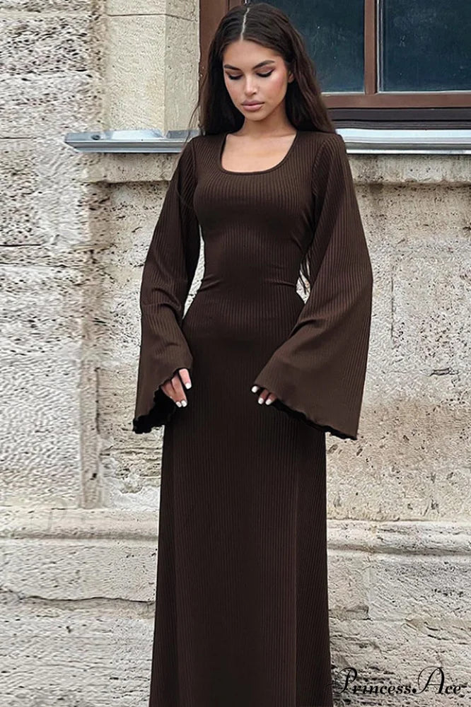 Jaye Long Stylish Sleeve Maxi Dress image 14