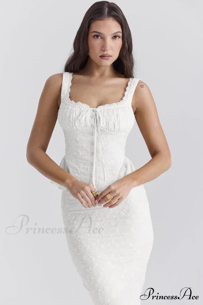 Jean Embroidery Stylish Ruffle Top image 3