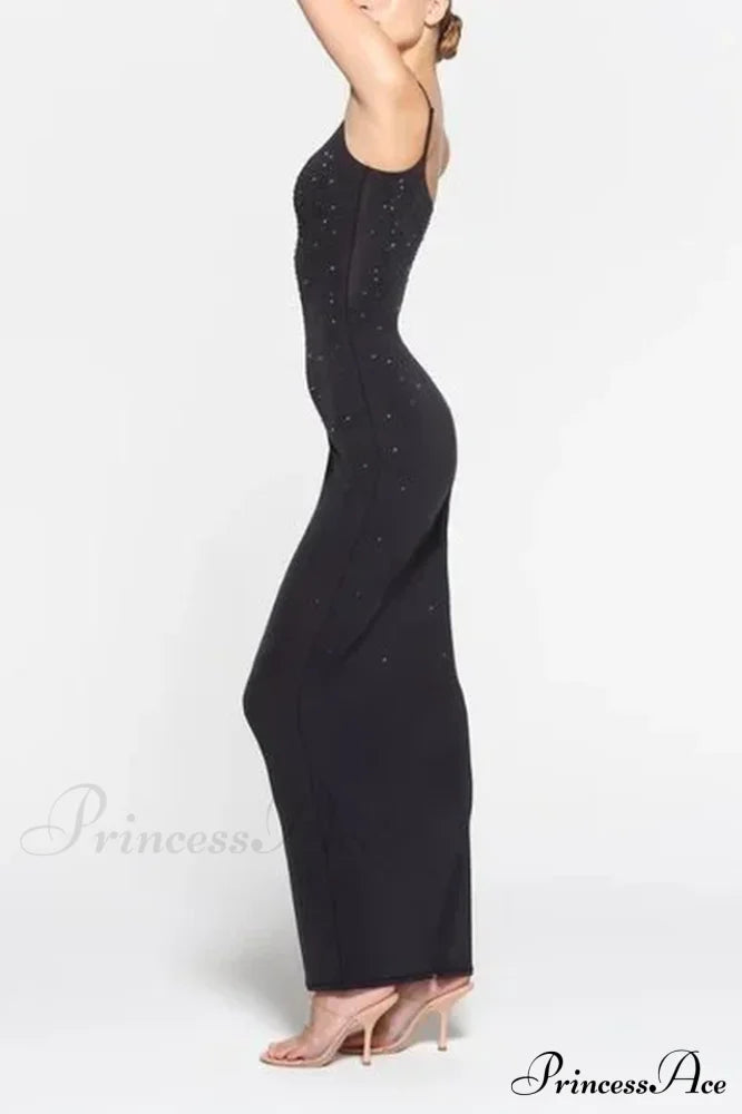 Jelly Sheer Stylish Cami Long Dress image 9