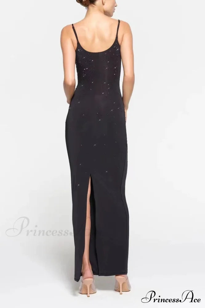 Jelly Sheer Stylish Cami Long Dress image 10