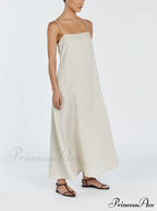 Jem Natural Stylish Linen Maxi Dress image 3