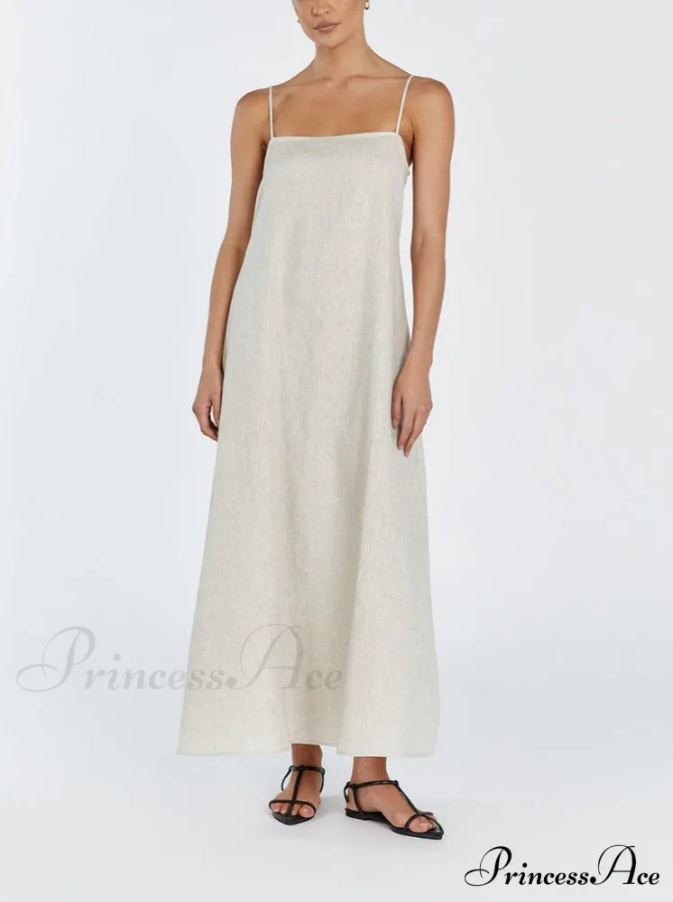 Jem Natural Stylish Linen Maxi Dress image 1