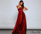 Jenny A-Line Stylish Satin Formal Dress image 10