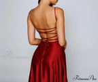 Jenny A-Line Stylish Satin Formal Dress image 9