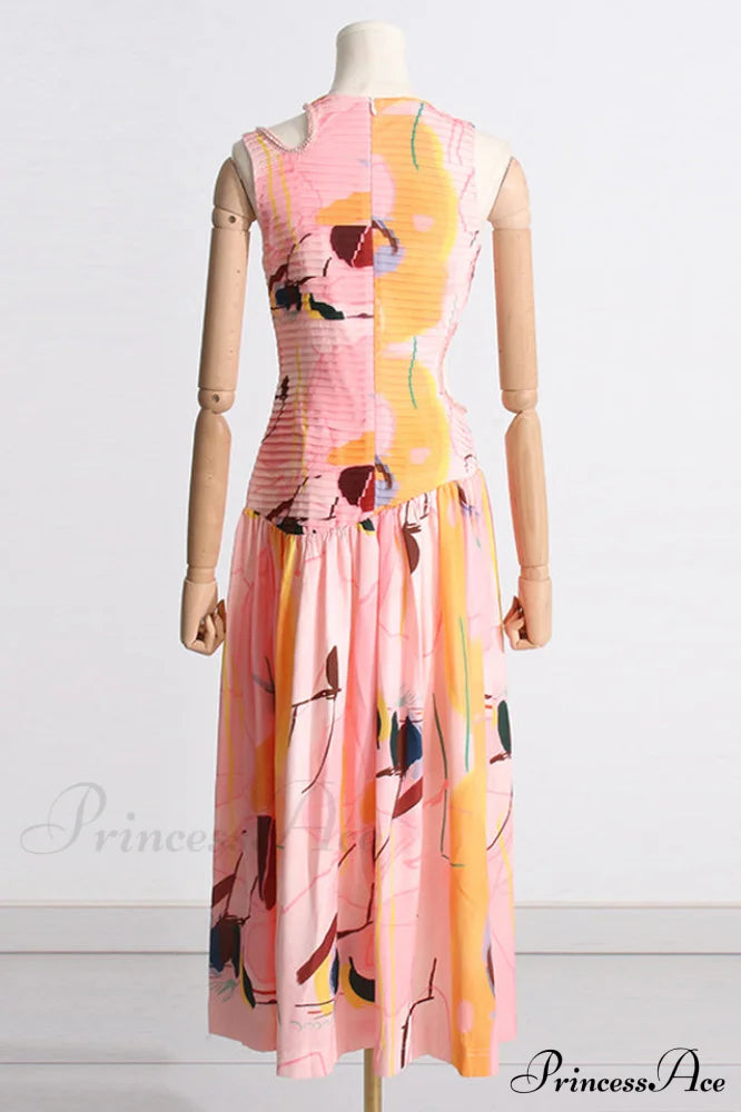 Jolie Abstract Stylish Cut-Out Midi Dress image 11