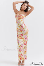 Josefina Ivory Stylish Floral Maxi Dress image 3
