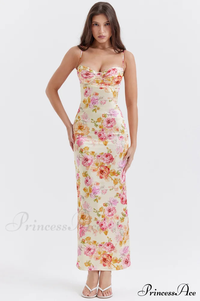 Josefina Ivory Stylish Floral Maxi Dress image 2