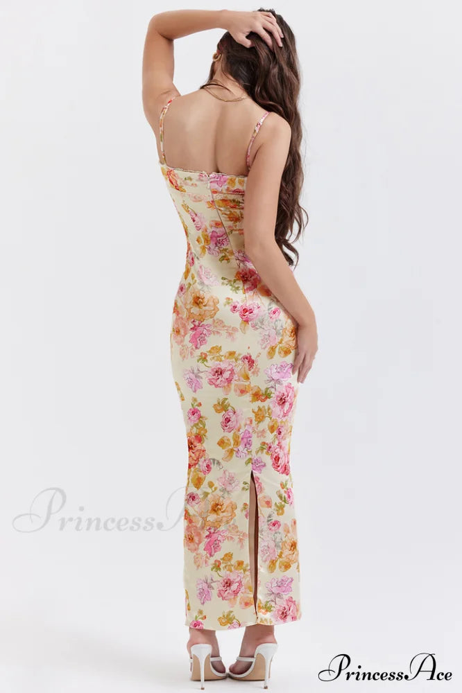 Josefina Ivory Stylish Floral Maxi Dress image 8