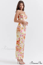 Josefina Ivory Stylish Floral Maxi Dress image 5