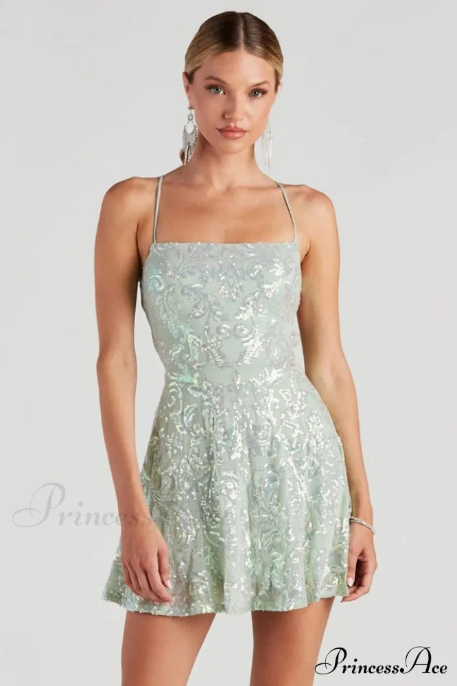 Julianna Sleeveless Stylish Sequin Party Dress image 1