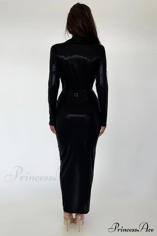 Juliette Metallic Stylish Tie Front Dress image 25